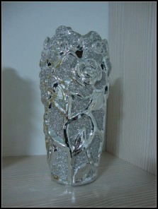银花瓶饰品
