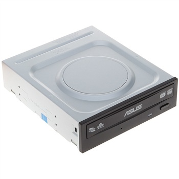 华硕（ASUS）DRW-24D1ST 24速 串口 DVD刻录机（黑色）