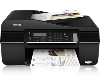 爱普生OFFICE620F 喷墨一体机打印复印扫描传真支持大容量墨盒中文液晶屏打印速度高达34页/分钟