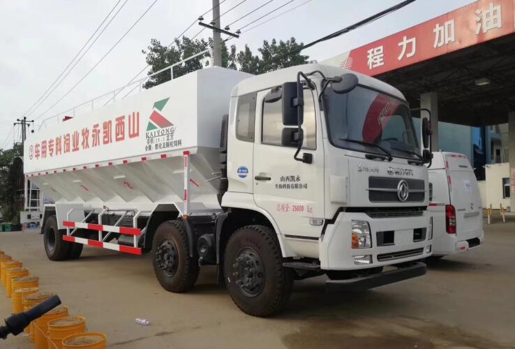 北京自装卸式散装饲料运输车厂家价格程力公司在线咨询